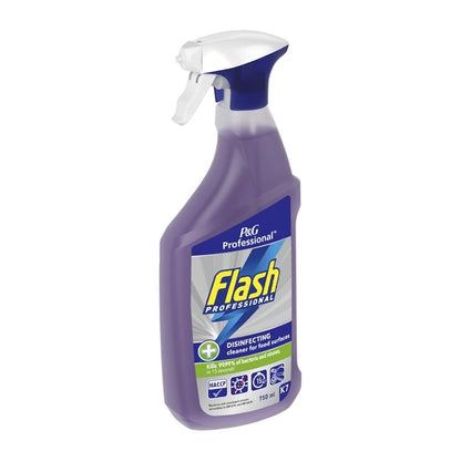 Flash Professional Disinfecting Cleaning Spray for Food Surfaces 750ml (6 Pack) dx563