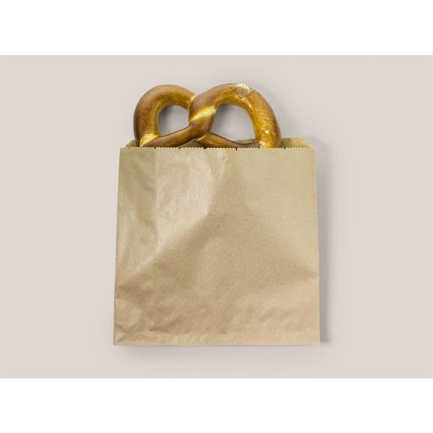 Vegware Compostable Paper Sandwich Bags Kraft - 10x10" (1000 Pack) dx574