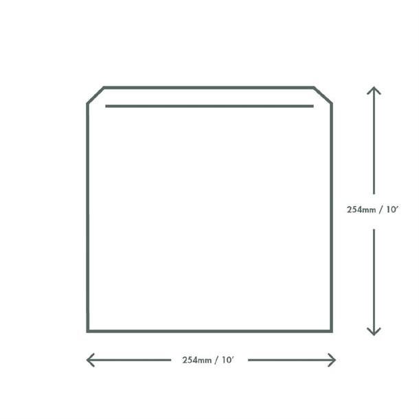 Vegware Compostable Paper Sandwich Bags Kraft - 10x10" (1000 Pack) dx574