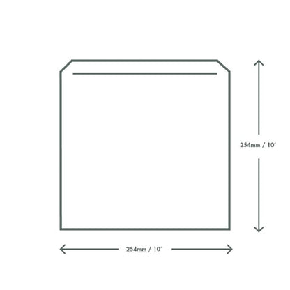 Vegware Compostable Paper Sandwich Bags Kraft - 10x10" (1000 Pack) dx574