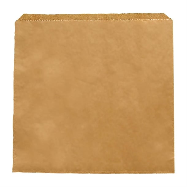 Vegware Compostable Paper Sandwich Bags Kraft - 7x7" (1000 pack) dx575
