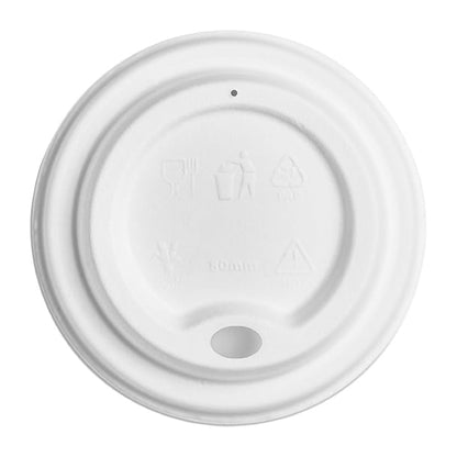 Vegware Hot Cup Lid Moulded Fibre 79-Series (1000 Pack) dx579