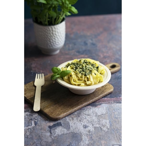 Vegware Compostable Nourish Moulded Fibre Bowls Natural 12oz/340ml (500 Pack) dx581