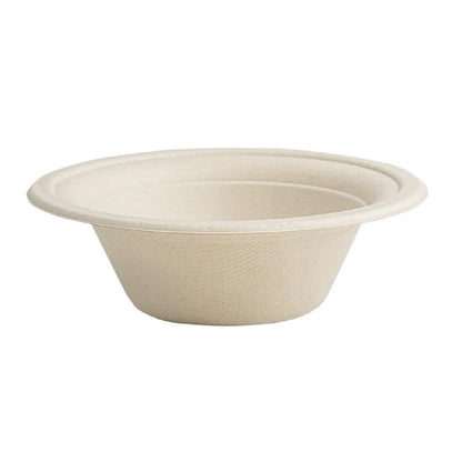 Vegware Compostable Nourish Moulded Fibre Bowls Natural 12oz/340ml (500 Pack) dx581
