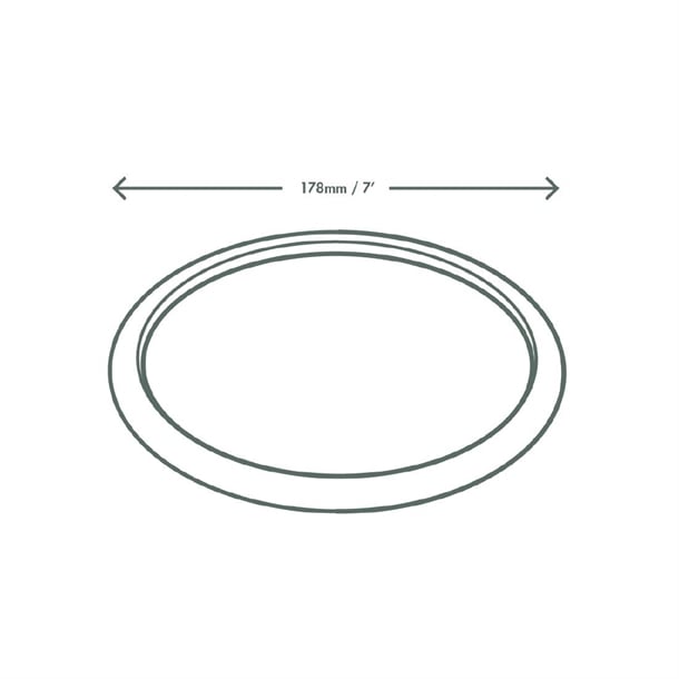 Vegware Compostable Nourish Moulded Fibre Plates Natural 7"/178mm (500 Pack) dx582