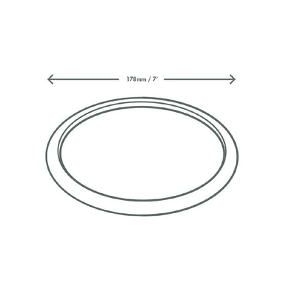 Vegware Compostable Nourish Moulded Fibre Plates Natural 7"/178mm (500 Pack) dx582