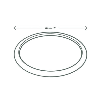 Vegware Compostable Nourish Moulded Fibre Plates Natural 9"/226mm (500 Pack) dx583