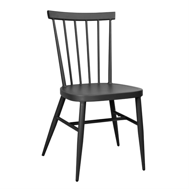 Bolero Windsor Aluminium Black Chairs (4 Pack) dx686