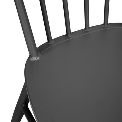 Bolero Windsor Aluminium Black Chairs (4 Pack) dx686