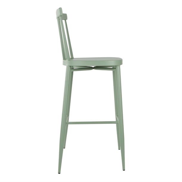 Bolero Windsor Aluminium Green High Stools (2 Pack) dx689