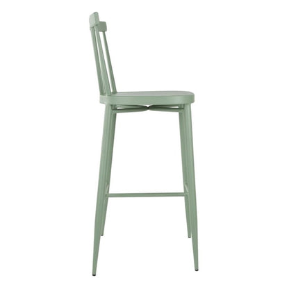 Bolero Windsor Aluminium Green High Stools (2 Pack) dx689
