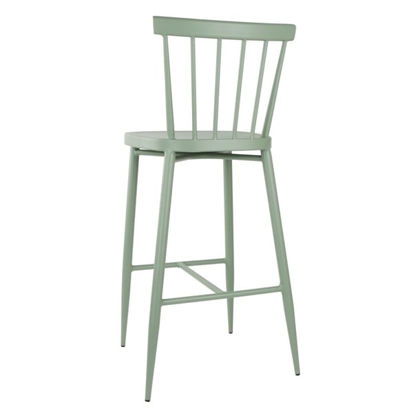 Bolero Windsor Aluminium Green High Stools (2 Pack) dx689