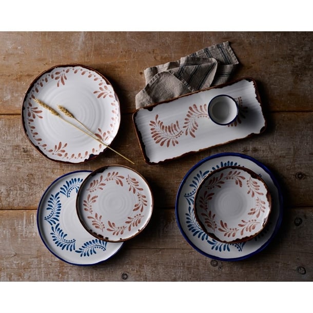 Dudson Harvest Mediterranean Terracotta Organic Coupe Bowls 250mm (12 Pack) dx879