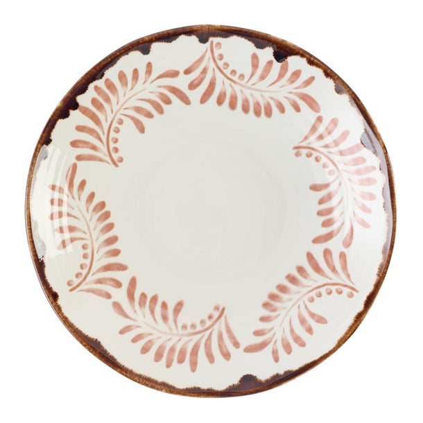 Dudson Harvest Mediterranean Terracotta Organic Coupe Bowl 279mm (12 Pack) dx878
