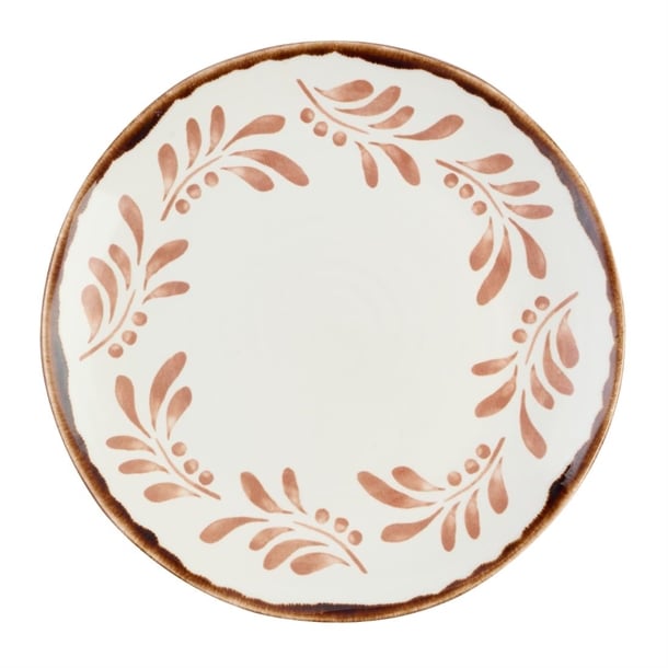 Dudson Harvest Mediterranean Terracotta Organic Coupe Bowl 210mm (12 Pack) dx880