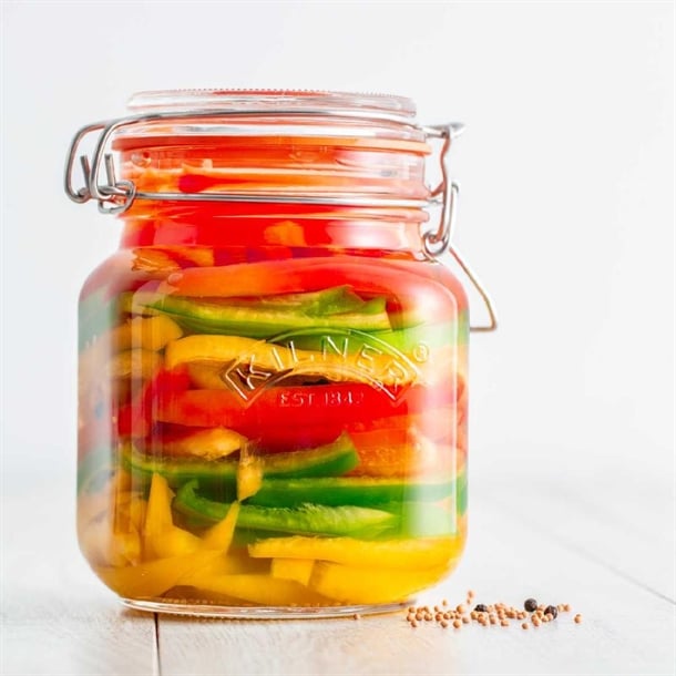 Kilner Square Clip Top Jar 1Ltr (4 Pack)                dx962