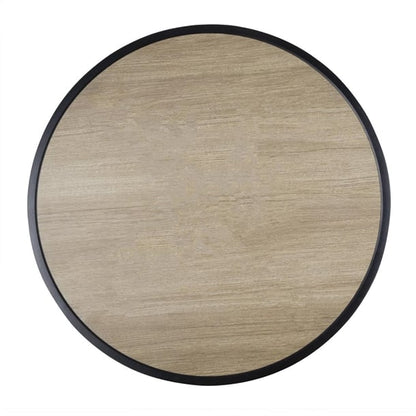 Bolero Marston Round Outdoor Table Black 700mm dx986
