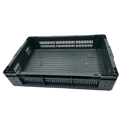 Vogue Perforated Plastic Storage Crate 600x400x120mm dx999