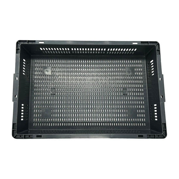 Vogue Perforated Plastic Storage Crate 600x400x120mm dx999
