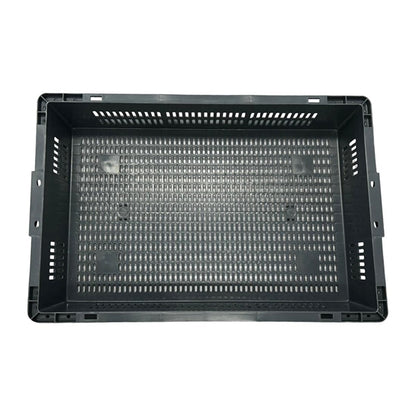 Vogue Perforated Plastic Storage Crate 600x400x120mm dx999