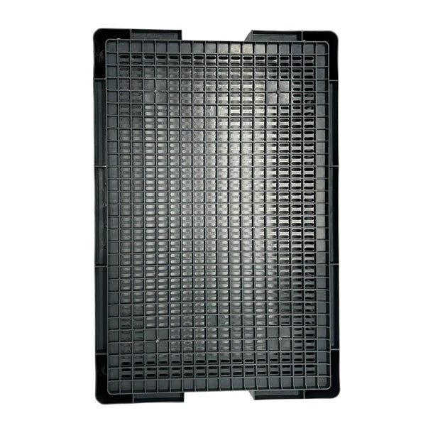 Vogue Perforated Plastic Storage Crate 600x400x120mm dx999