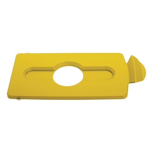 Rubbermaid Slim Jim Lid Bottles and Cans Yellow dy055