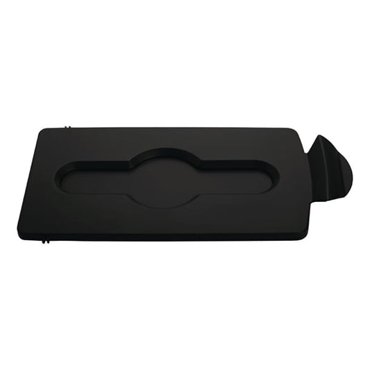 Rubbermaid Slim Jim Closed Lid Black dy066