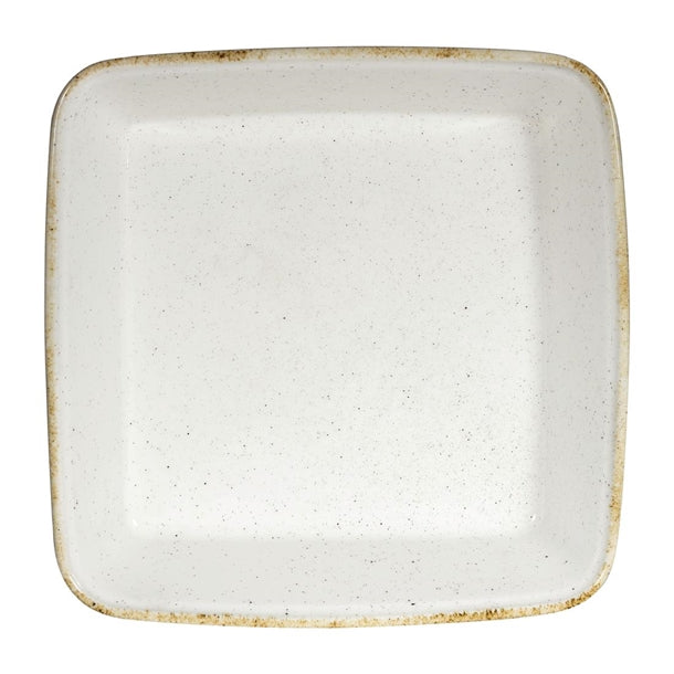 Churchill Stonecast Hints Square Baking Dishes Barley White 250mm (6 Pack) dy200