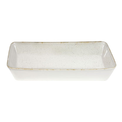 Churchill Stonecast Hints Rectangular Baking Dishes Barley White 250 x 380mm (4 Pack) dy201