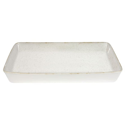 Churchill Stonecast Hints Rectangular Baking Dishes Barley White 325 x 530mm (2 Pack) dy202