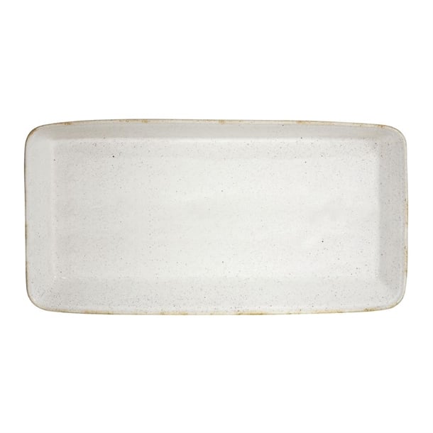 Churchill Stonecast Hints Rectangular Baking Dishes Barley White 325 x 530mm (2 Pack) dy202