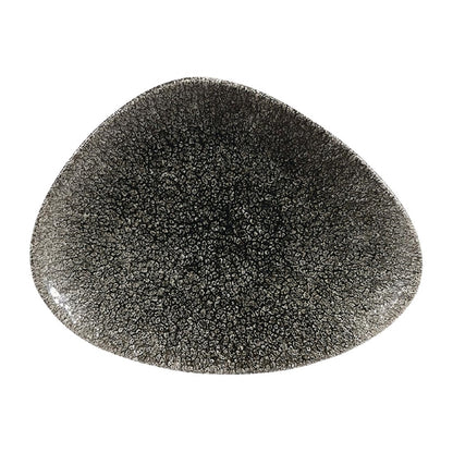 Churchill Studio Prints Raku Triangular Plates Quartz Black 200mm (12 Pack) dy214
