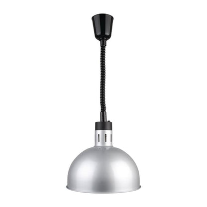 Buffalo Retractable Dome Heat Lamp Silver 2.5kW dy461