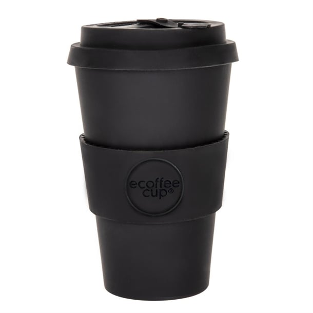 ecoffee Cup Reusable Coffee Cup Kerr & Napier Black 14oz dy493
