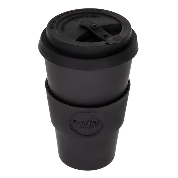 ecoffee Cup Reusable Coffee Cup Kerr & Napier Black 14oz dy493