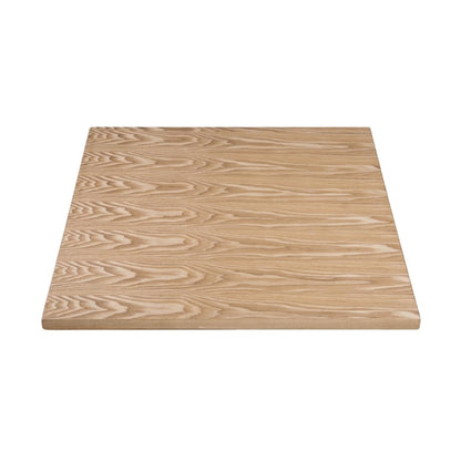 Bolero Pre-drilled Square Table Top Natural Ash Veneer 700mm dy717