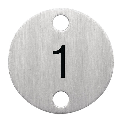 Olympia Table Numbers Silver (1-5) dy770