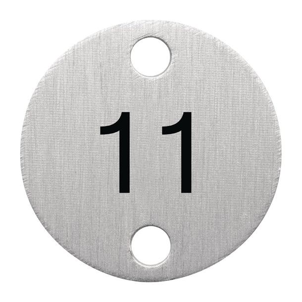 Olympia Table Numbers Silver (11-15) dy772