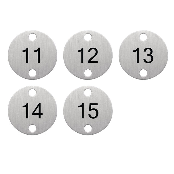 Olympia Table Numbers Silver (11-15) dy772