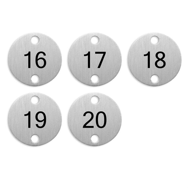 Olympia Table Numbers Silver (16-20) dy773
