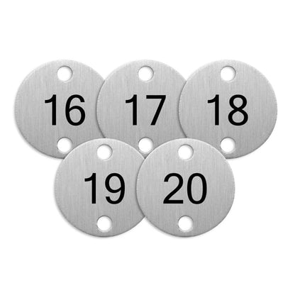 Olympia Table Numbers Silver (16-20) dy773