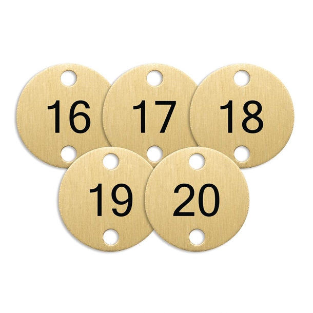 Olympia Table Numbers Bronze (16-20) dy777