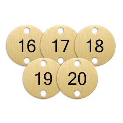 Olympia Table Numbers Bronze (16-20) dy777