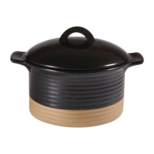 Churchill Black Igneous Cocotte 530ml 20oz (6 Pack) dy789