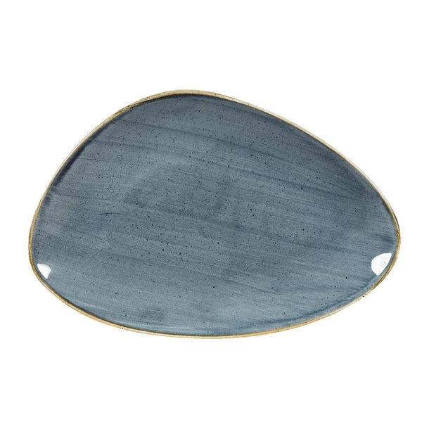 Churchill Stonecast Triangular Plates Blueberry 304mm (6 Pack) dy796