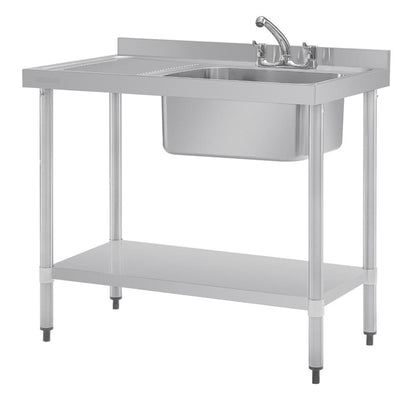 Vogue Single Sink Left Hand Drainer p_dy821