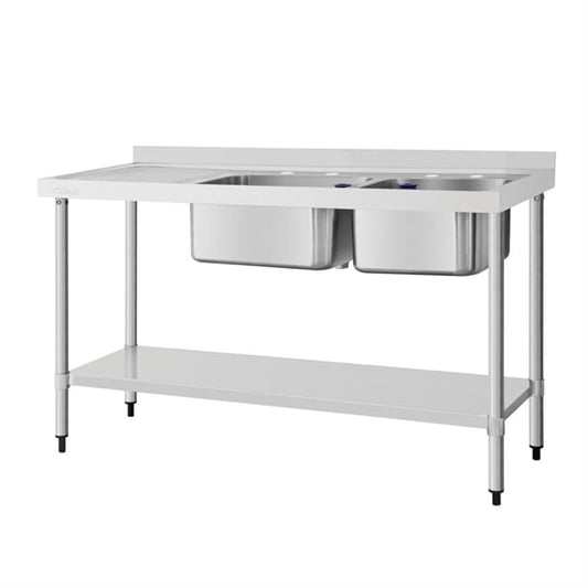 Vogue Double Sink Left Hand Drainer p_dy825