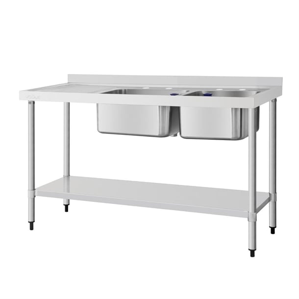 Vogue Double Sink Left Hand Drainer p_dy825