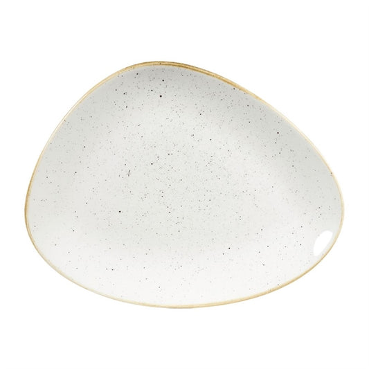 Churchill Stonecast Triangular Plates Barley White 265mm (12 Pack) dy874