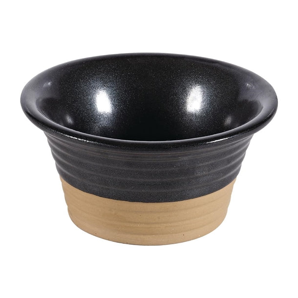 Churchill Black Igneous Stoneware Ramekins 100mm (6 Pack) dy925